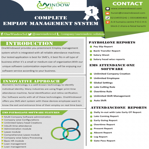 Employees Management System - OneWindowsol